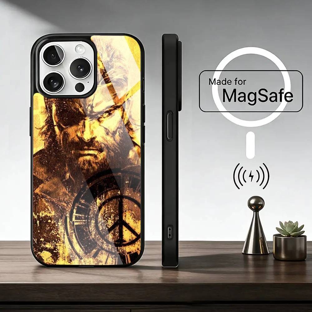 G-Game Metal Gear Solid Handyhülle Für iPhone17,16,15,14,13,12,11 Plus,Pro Magnetisch Für Magsafe Kabelloses Laden