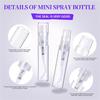AT19-180PCS Mini Sprays Bottle, 3Ml 5Ml Mini Clear Plastic Sprays Bottle Empty Small Empty Sample Containers Bottle