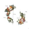 2 Pieces Hanging artificial flowers Swag Silk Simulation Decorative Wedding Arch for