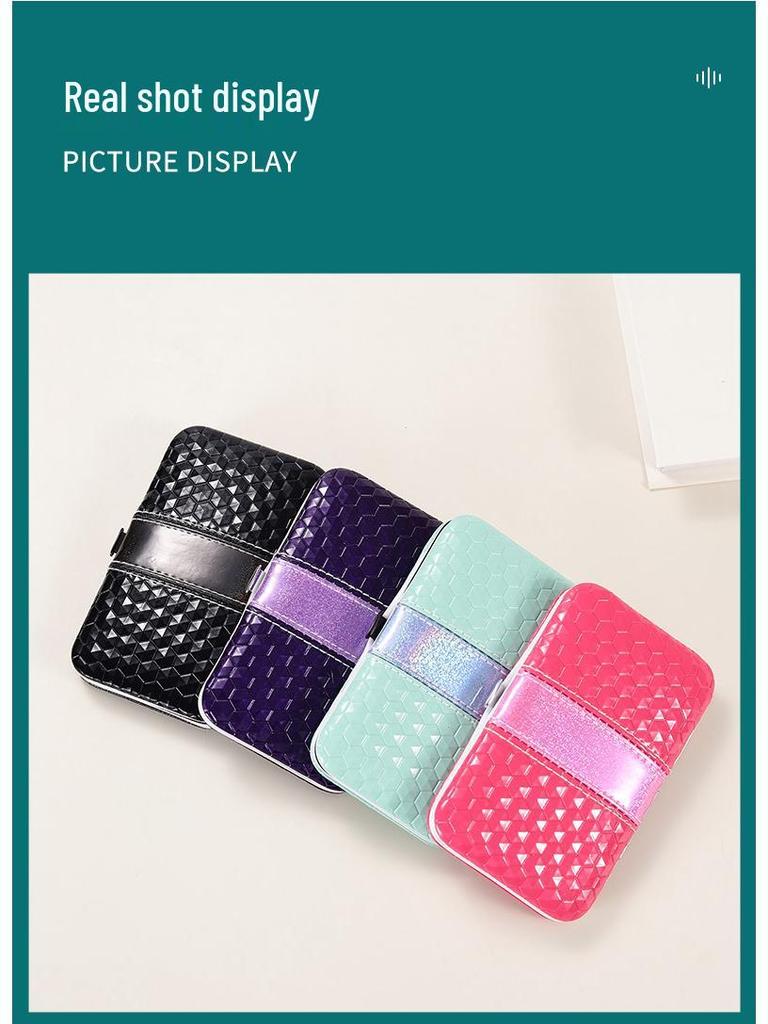 Portable Manicure Tool Set with High-Precision Tweezers, Eyebrow Trimmer & Nail Clippers 