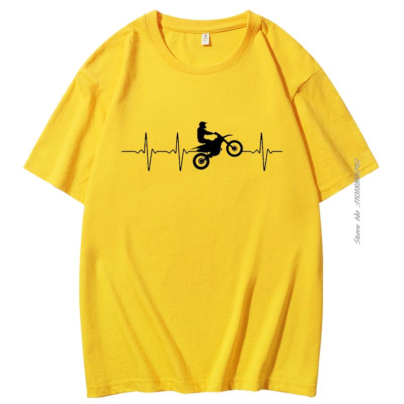 Funny Heartbeat Racer Print Cotton Tshirt Fashion Harajuku Graphic T Shirts Summer Streetwear Mens Short Sleeve Tshirt