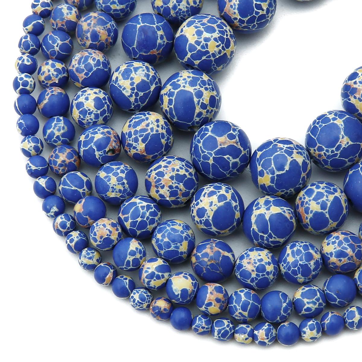 

Круглі намистини з нефриту та яшми, 6-12 мм, натуральний камінь, нитка 15” для аксесуарів для виготовлення прикрас своїми руками 8mm 47pcs глибокий/синій