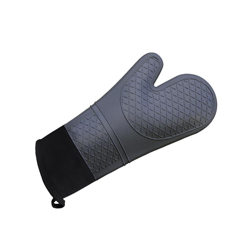 Single Oven Gloves Silicone Gloves High Temperature Resistant Anti-burn And Non-slip Kitchen Microwave Baking Dessert Tools