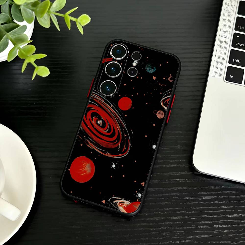 Y2k INS Graffiti Phone Case For Samsung S26,S25,S24,S23,S22,S21,S20,Plus,Fe,Lite,Others Black Cover