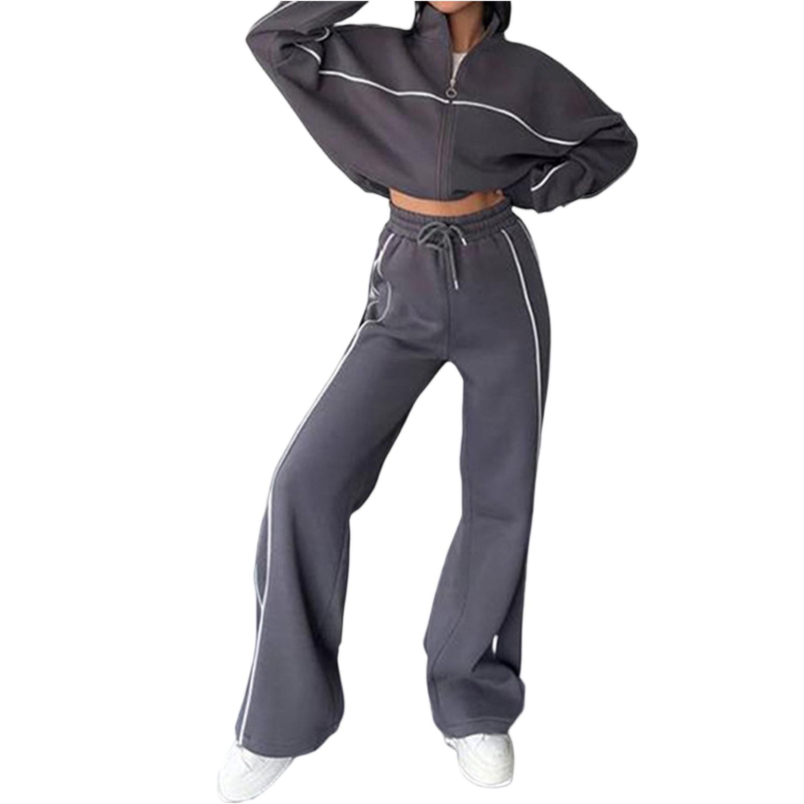 

Women s Casual Loose Fit Sweatshirt Set XL