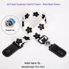 Ukulele and Guitar Strap - Striped Polyester Cotton with Thickened PU Leather