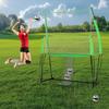 Volleyball Practice Net Station 8*11 FT Adjustable Net Perfect for Indoor and Outdoor Training