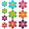 10 Stück Anti-Rutsch-Badewannenblumen-Applikationen, bunte Blumen, selbstklebende, rutschfeste Badewannenmatte, Anti-Rutsch-Badewannenblumen-Applikationen