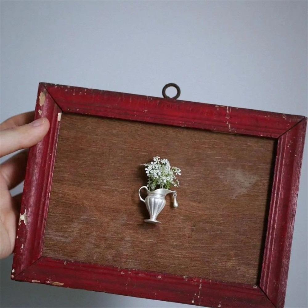 Elegant Flower Pot Brooch Exquisite Can Be Arranged In Flower Brooch  Niche Artistic