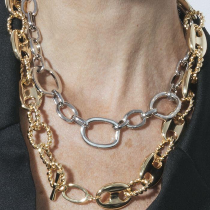 Collana - LUXENTER - Danli - Finitura rodio - Metallo - Grigio