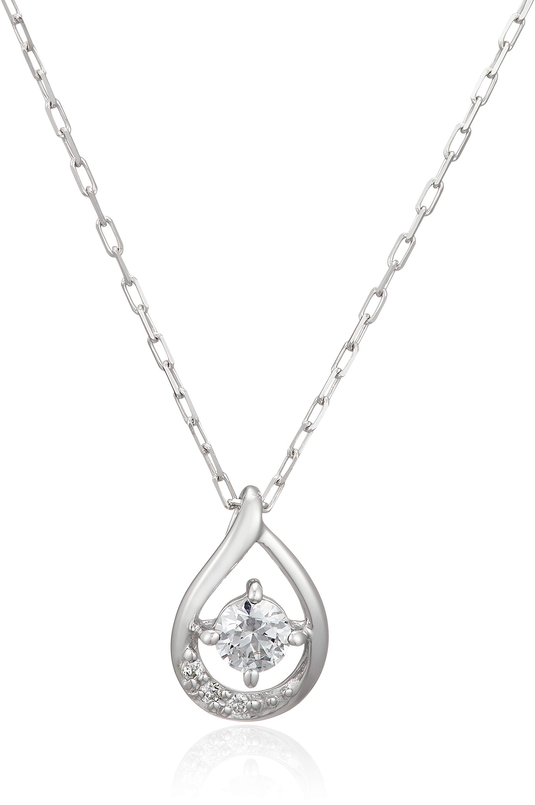 

K10 White Gold Necklace [Yondo Sea] 4℃ 11184-612-3210-00-00 Women s