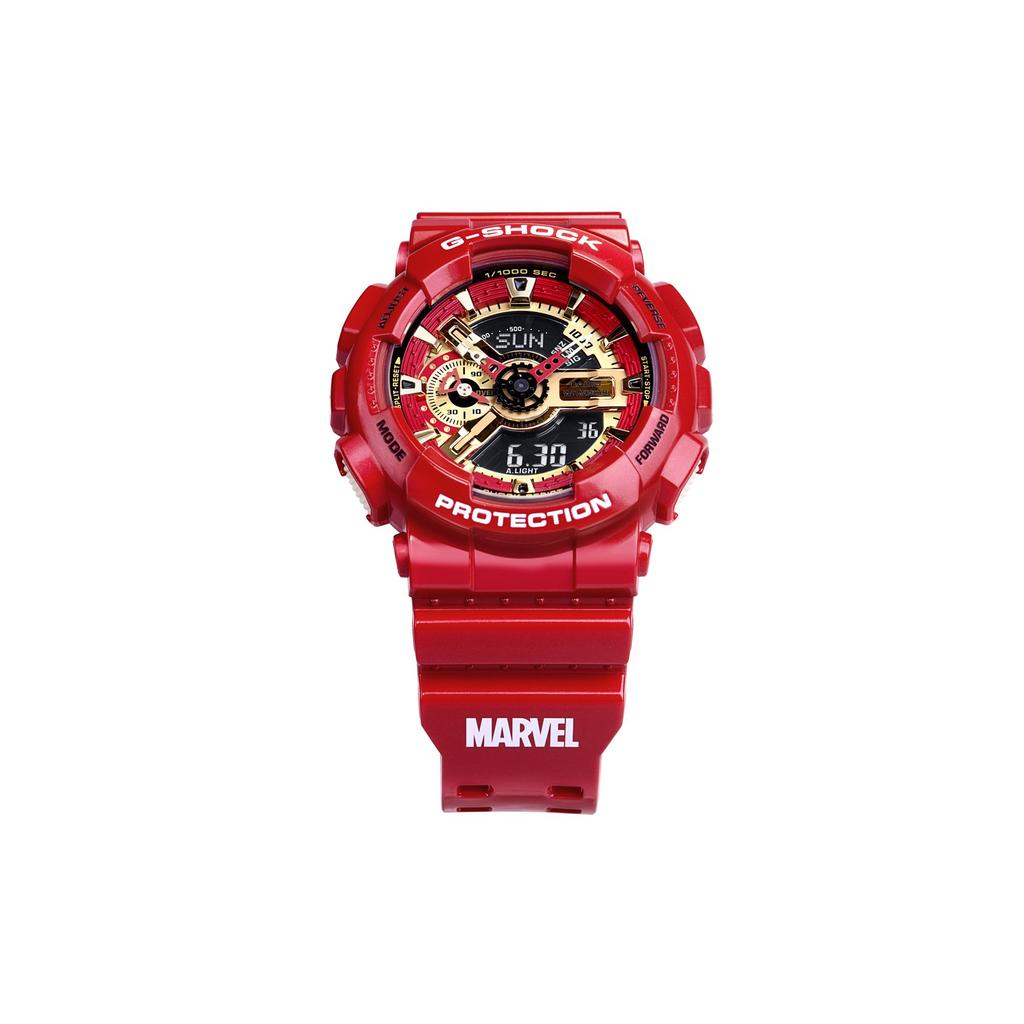 G-Shock X Marvel Iron Man Gift Box Limited Edition Quartz Watch Women Watches Iron-Man-Color GA-110IRONMAN-4PR