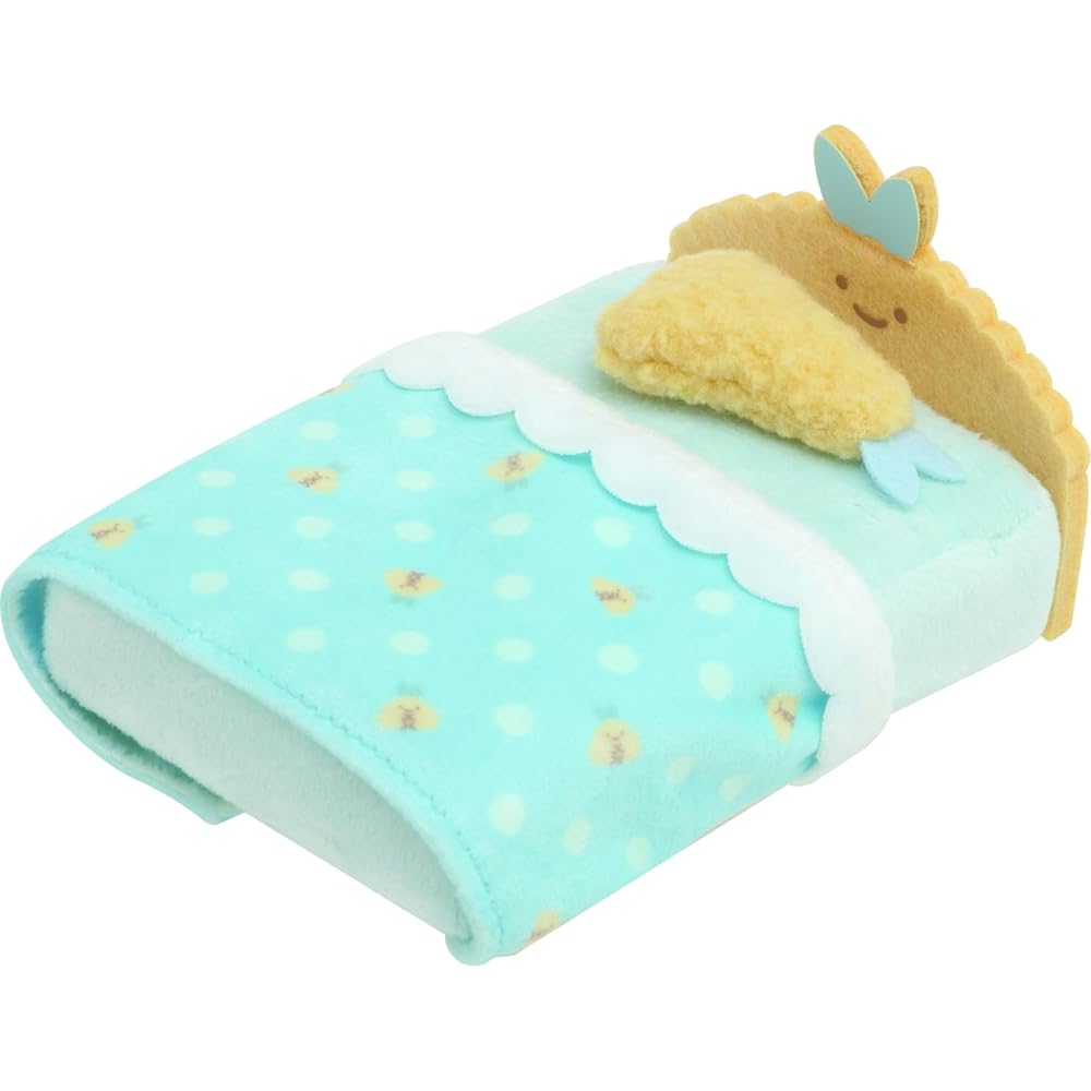 San-X Sumikko Gurashi Plush Toy Fried Shrimp Tail Bed 6x9x11.5cm