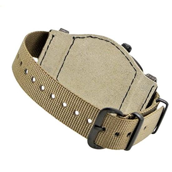 Varg Watch Company COUSSIN COAL MIL Armbanduhr mit GUIDI ROSELLINI Leder & Basis, Braun, CO-L-007-09BK