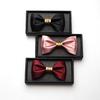 Men'S Solid Bow Tie Men'S Flat Corner Multi-Color Wedding Groom Best Man Bow Tie