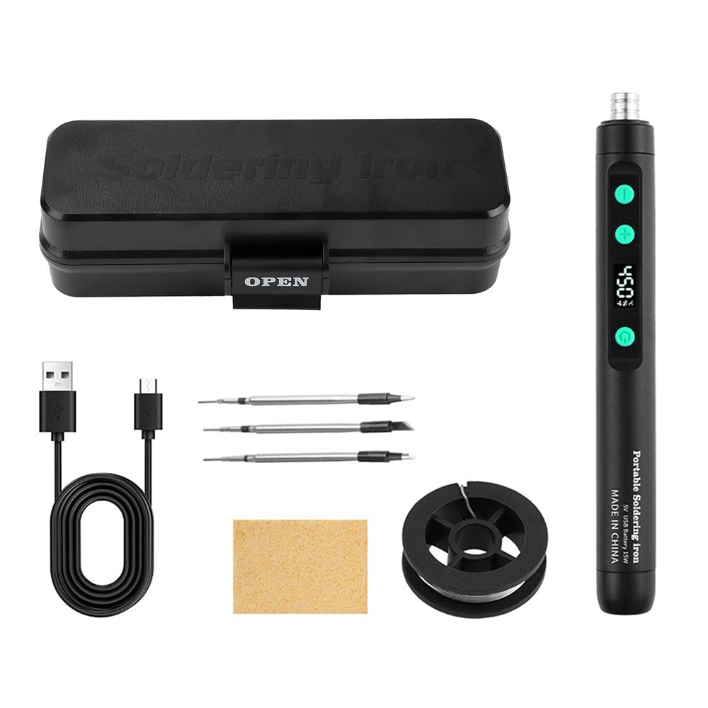 Portable Wireless Soldering Iron Mini Electric Soldering Iron soldering iron 15W Adjustable Temperature Soldering Tool Type-C 5V