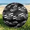 Collingwood Magpies Print Size 5 Soccer Ball, PU Wear Resistant Football for Match Training and Daily Practice, Birthday Gift for Soccer Fans