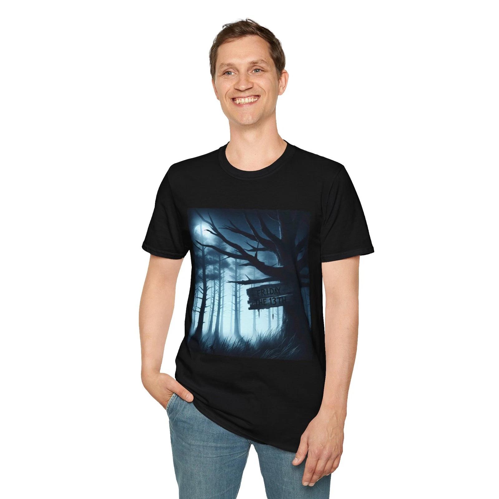 Friday The 13th T-Shirt, Gift a Lucky Number or A Bad Day Fun Art Slogan L