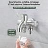Stainless Steel 3 Way Faucet Three Tap Bathroom Kitchen Water Washer Tap Faucet