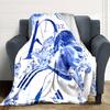 Football Player Action Blankets Flannel Printed Breathable Warm Throw Blanket for Home Office Bedspreads 0708a56