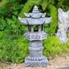Zen Style Imitation Stone Pagoda Lantern: Chinese Courtyard Garden Art Ornament.