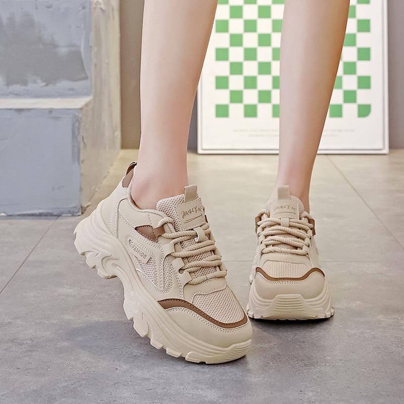 Women Thick Sole Mesh Breathable Casual Sports Dad Sneakers