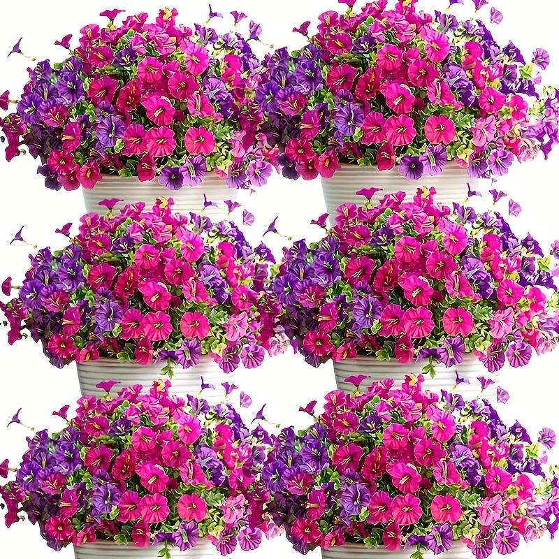Vibrant Artificial Flowers - UV-resistant and Fade-resistant Floral Arrangement, Bright Multicolored Blooms, Suitable