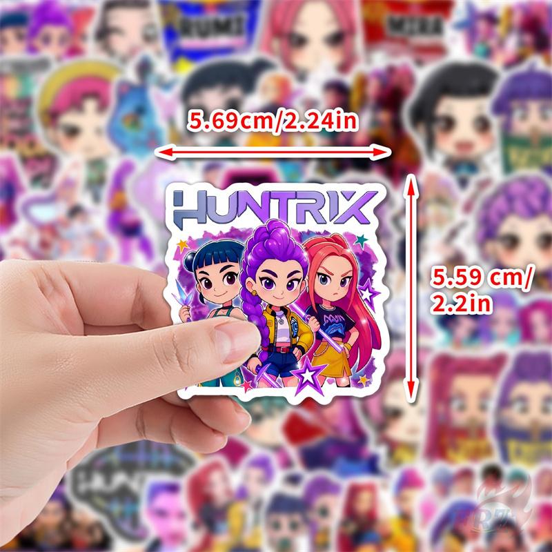 50Pcs/Set KPop Demon Hunters Series 06 Stickers DIY Fashion Waterproof Doodle Decals Stickers