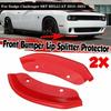 2X Front Splitter Bumper Lip Protector Decro Cover for Challenger SRT Hellcat