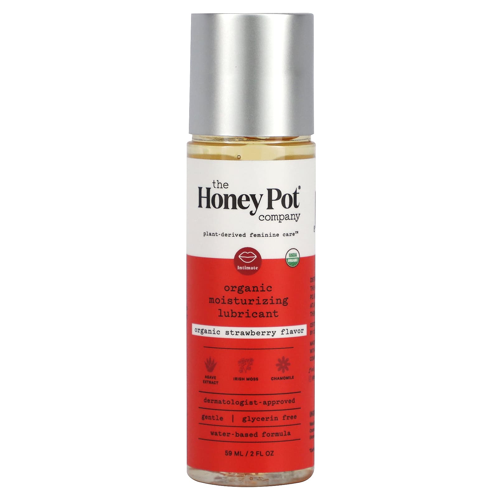 The Honey Pot Company, РћСЂРіР°РЅРёС‡РµСЃРєРёР№ СѓРІР»Р°Р¶РЅСЏСЋС‰РёР№ Р»СѓР±СЂРёРєР°РЅС‚, СЃРѕ РІРєСѓСЃРѕРј РѕСЂРіР°РЅРёС‡РµСЃРєРѕР№ РєР»СѓР±РЅРёРєРё, 2 Р¶РёРґРєРёС… СѓРЅС†РёРё (59 РјР»)
