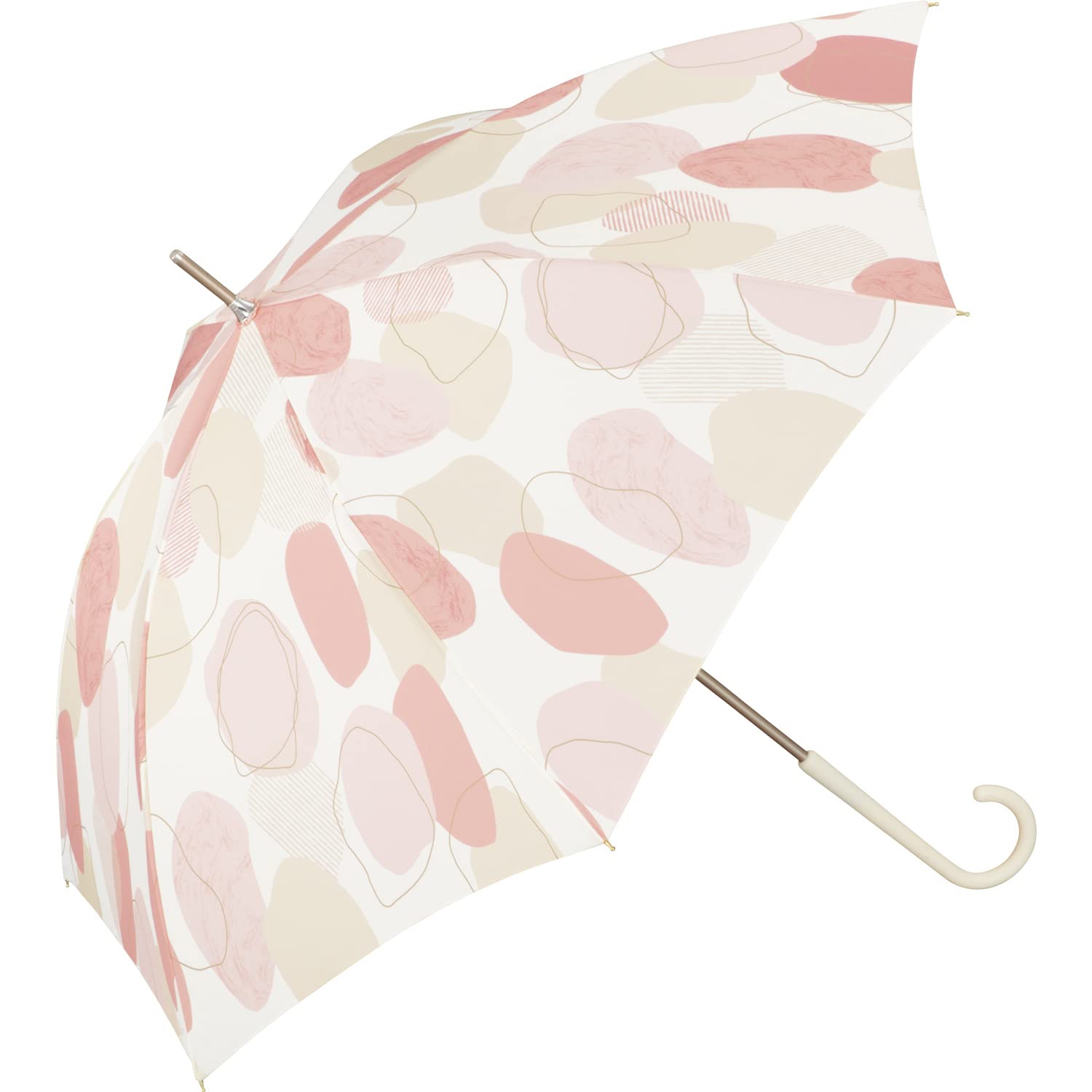 

Nuance Long For both Sun and For Wpc. Umbrella, Pattern, Pink, Umbrella, 58cm, Women s, Rain, Large, Scandinavian, Retro, Commuting, School, Stylish, розовый