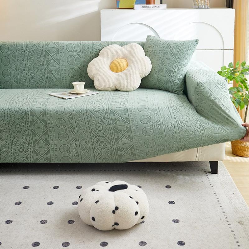 Plush non-slip sofa cover protective cover integrated all-inclusive anti-cat scratch sofa cover