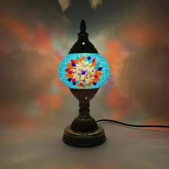 Bohemian Turkey Style Table Lamp - LED Night Light for Bedroom, Study, or Dining