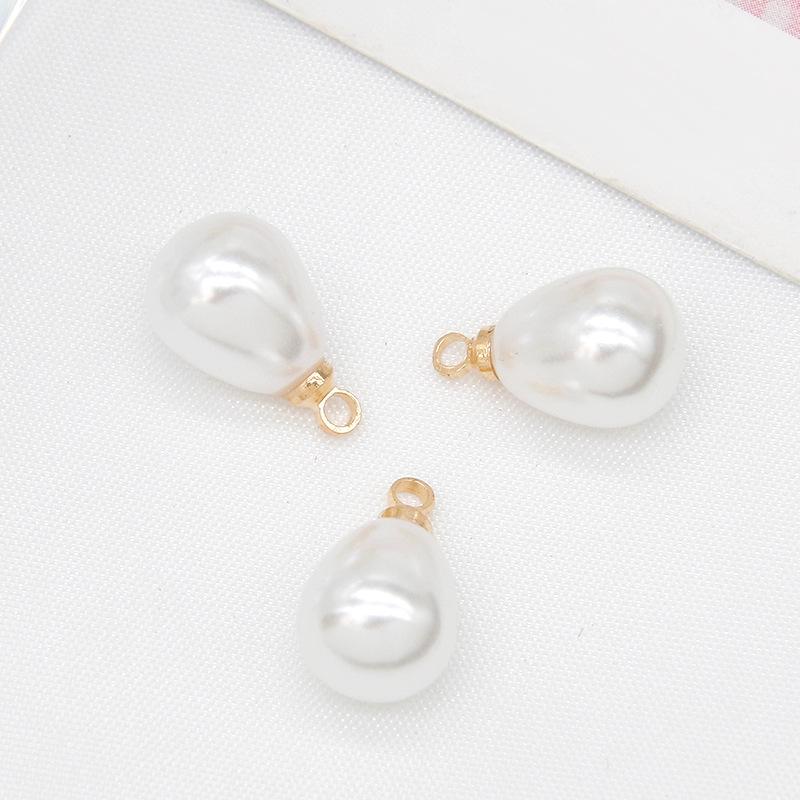 

20pcs Imitation Pearl Beads Earring Charms Plastic Water Droplets Pendants for DIY Necklace Bracelet Findings Jewelry Making