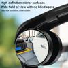1Pair Blind Spot Mirror Vehicle Rearview Accessory 2-in-1 Wide Angle Round Blind Spot Mirror For Commuting Camping Daily Offroad