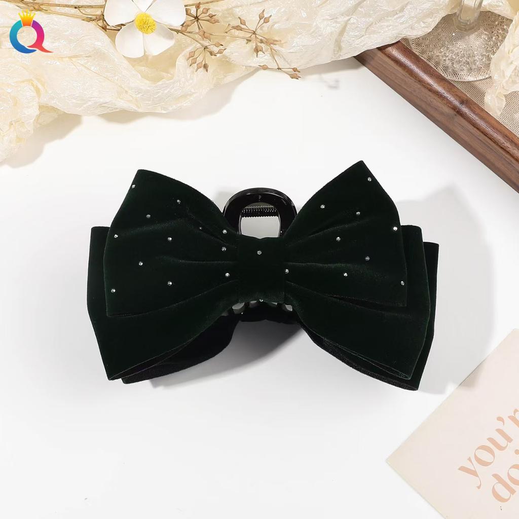 Premium Hair Clips for Women: Bow-knot Claw Clips for Thick and Thin Hair, Big Non-slip Bow Clips In Black