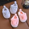 Winter Children's Home Plus Velvet Thickened Warm Non-slip Indoor and Outdoor Cartoon Cute Soft-soled Slippers
