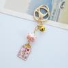 Japanese Ceramic Lucky Cat Keychain: Peace, Joy & Promising Future Pendant
