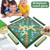 2-4 Personen Englische Rechtschreibung Solitär Box Alphabet Schach Lernspielzeug Reise Englisches Alphabet Scrabble Puzzle Brettspiel