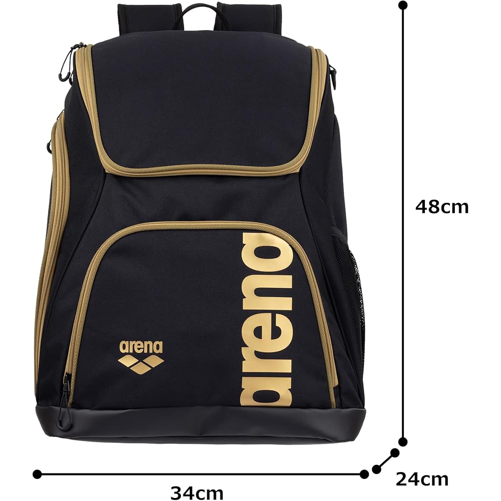 Arena Unisex Equipment Backpack 35L Capacity Free Size Black