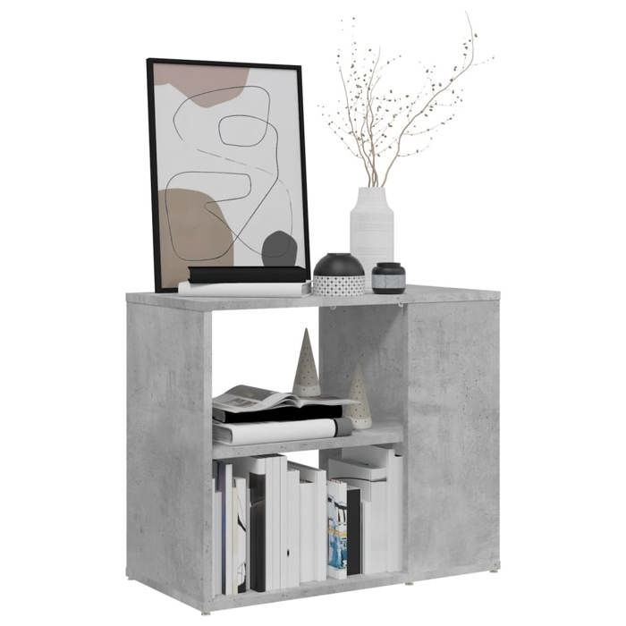 VidaXL Armoire latérale Gris béton 60x30x50 cm Aggloméré