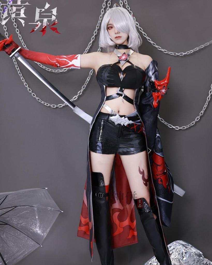 Acheron Cosplay Costume Raiden Wasuregawamori Mei from Star Adult Costume for School and Stage Performances Size [High-Quality Product] (Includes Wig)