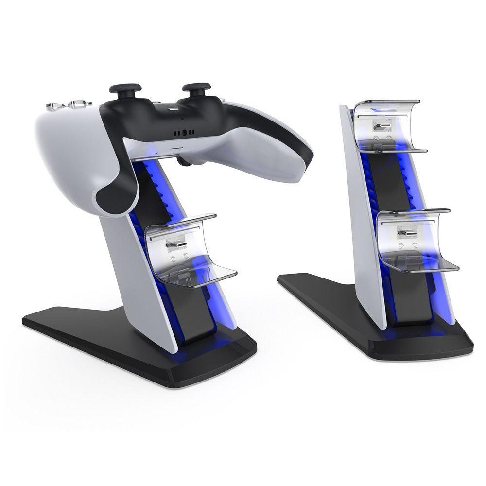 Type-C Wireless Joystick Charging Base Dual Controller Stand for Sony Playstation 5
