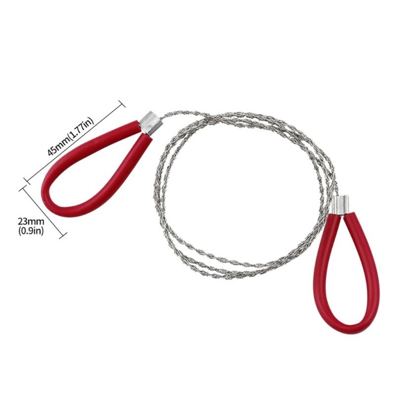 Heavy Duty 4 Ply Steel Wire Rope Handsaw Efficient Cutting For Various Materials Lightweight Easy Use Construction Tool