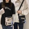 Harajuku płócienna torba na ramię Szybkoschnący pokrowiec na telefon komórkowy Mała męska torba crossbody Unisex