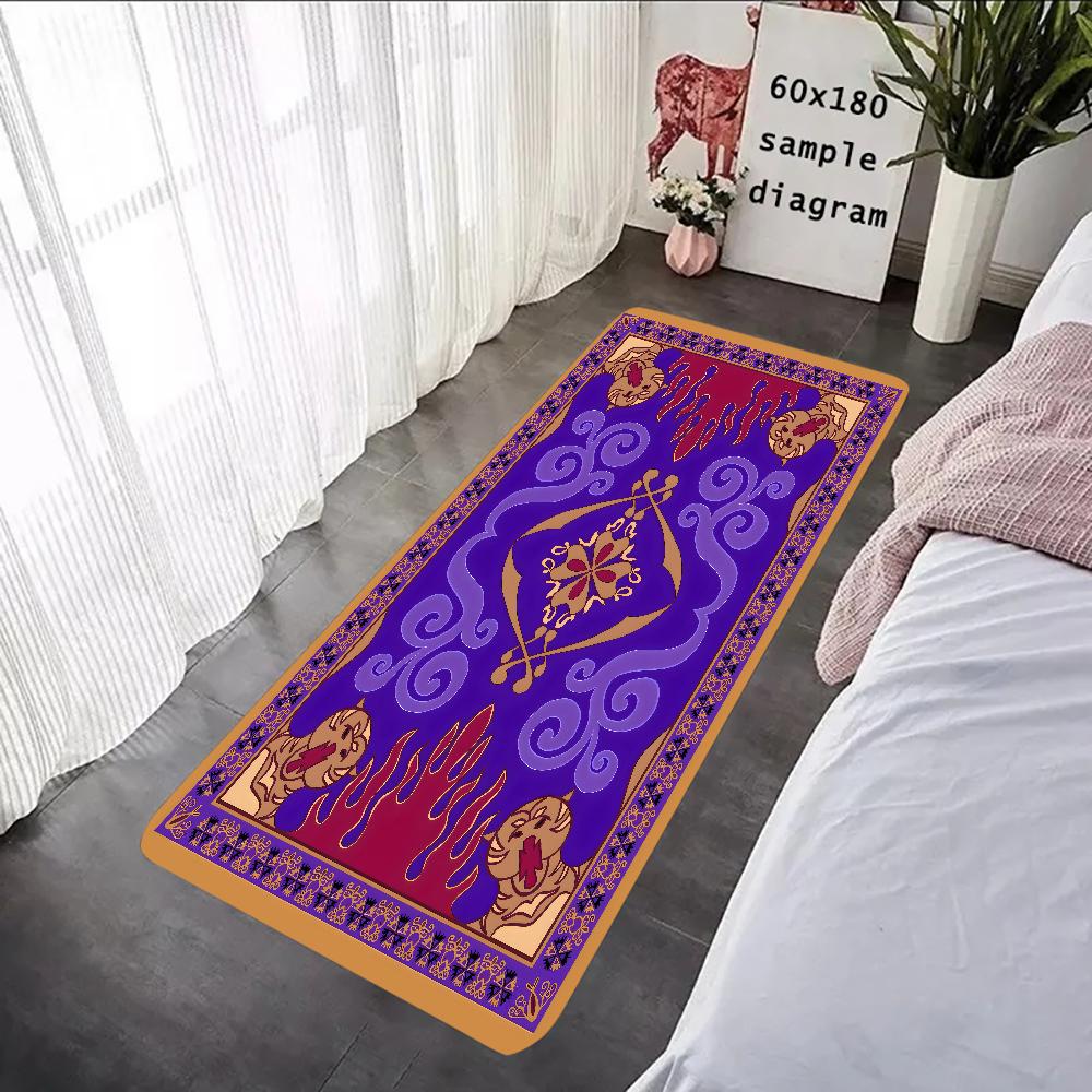 Karpetti Unisex Aladdin Carpet Floor Mat Graphic Printed Flannel Doormats For Bathroom Kitchen Entrance Carpet Home Decor