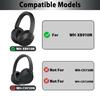 1 Pair Comfortable Ear Cushions Earphone Cover Cooling Gel Earpads For WH-XB910 XB910N Spare Ear Muff Black