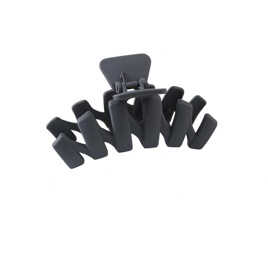 Fashionable N-shaped Large Frosted Spray-painted Plastic Hair Clip for Ladies' Hair
