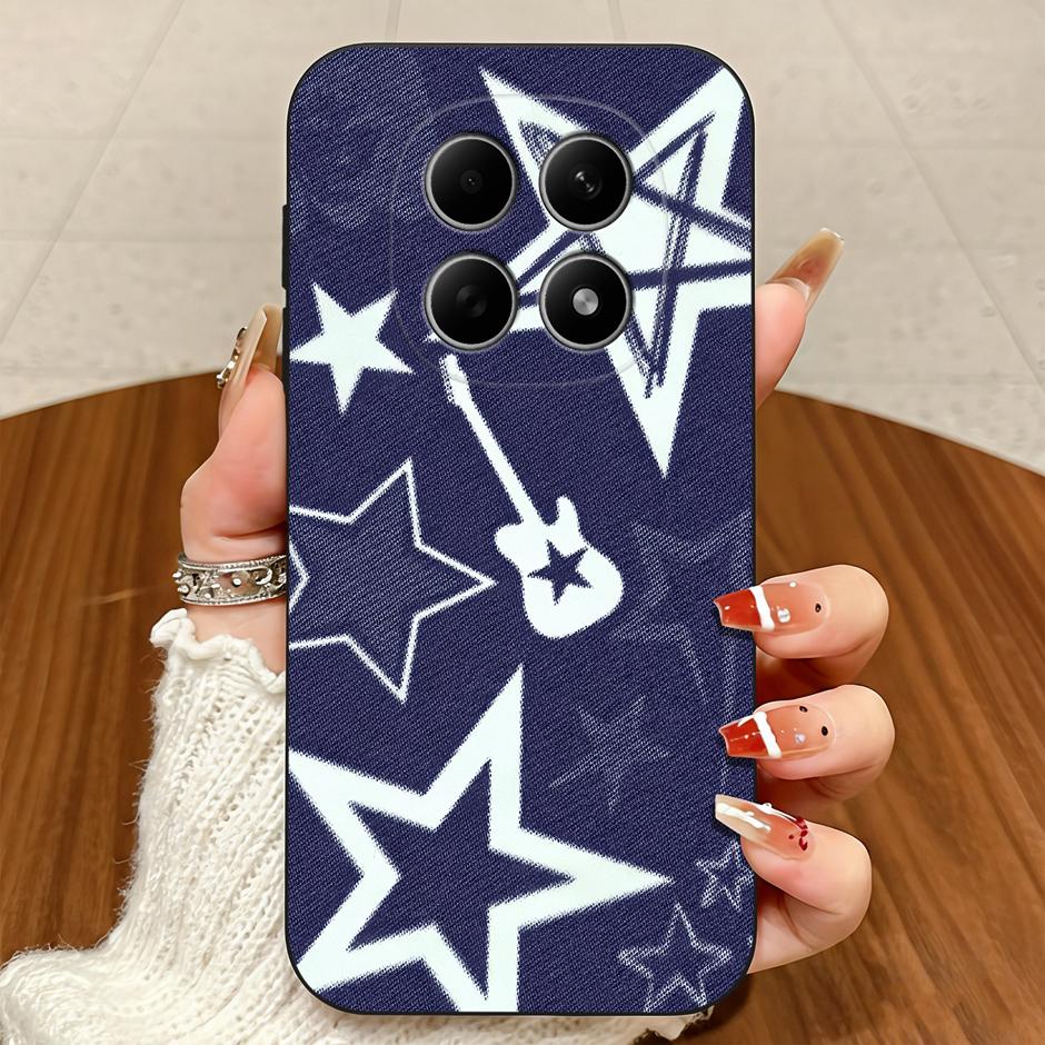 For Redmi Note15 15Pro 15Pro+ Case Love Heart Star Dustproof Anti-Fingerprint Matte Soft Bumper For Redmi Note 15 Pro Plus Funda