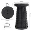 Portable Extendable Lightweight Folding Thickened Model Black [HAWK TRIP] Stool, Chair, -